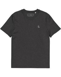 Anchor and Crew - Heather Ampersand Signature Organic Cotton Embroidered T-Shirt - Lyst