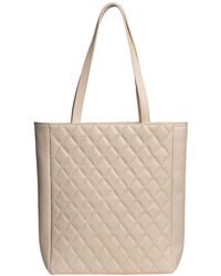 Laura Olaru - Neutrals Gianna Quilted Cream Leather Bag - Lyst