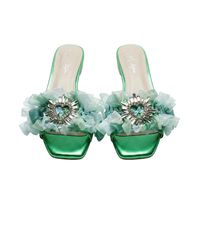 Sibylla Delphica - Anatomic Sole Raffia Metallic Handwoven Sandals Heart - Lyst
