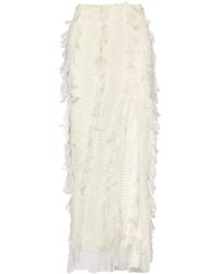 Amy Lynn - Neutrals Calla Ivory Maxi Ruffle Skirt - Lyst