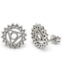 The Jewellery Store London - Throat/Vishuddha Chakra Stud Earrings - Lyst