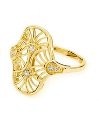 Lucy Quartermaine - Art Deco Oval Ring - Lyst