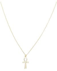 Spero London - Sterling Egyptian Ankh Necklace - Lyst