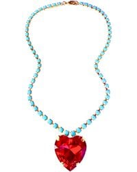 The Pink Reef - Heart Of The Ocean Necklace - Lyst