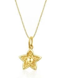 Unaloe - Vermeil Sea Anemone Necklace – Sculptural Ocean Life Pendant, Organic Marine Form Fine Jewellery - Lyst