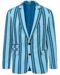 Koy Clothing - Striped Kikoy Blazer - Lyst
