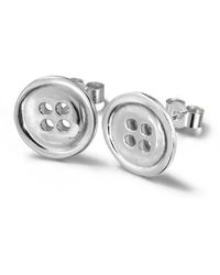 Lucy Quartermaine - Large Button Studs - Lyst