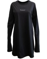 Galleriadele - The Long-Sleeve Logo T-Shirt Dress - Lyst