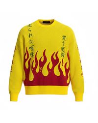TOKKOU - Pullover Knit Sweater Fire - Lyst