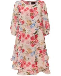James Lakeland - Print Flower Wave Hem Dress - Lyst