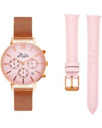Bermuda Watch Company - Annie Apple Marseille Seashell Rose Gold & Pink Multifunctional Interchangeable - Lyst