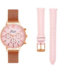 Bermuda Watch Company - Annie Apple Marseille Seashell Rose Gold & Pink Multifunctional Interchangeable - Lyst