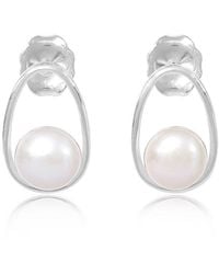 Pearls of the Orient Online - Gratia Teardrop Earrings With Cultured Freshwater Pearls - Lyst