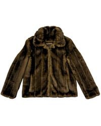 Lindsay Nicholas New York - Short Faux Fur Coat - Lyst