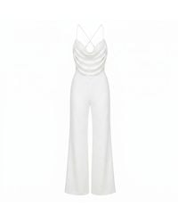Nomi Fame - Dawn Draped Cowl Neck Jumpsuit - Lyst