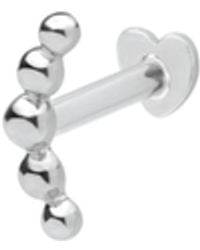 Vanhi - 14K Solid Curved Ball Flat Back Stud - Lyst