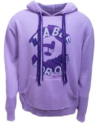 While We're Awake - Lilac Knit Hoodie - Lyst