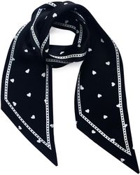INGMARSON - Tiny Hearts Silk Neck Scarf - Lyst