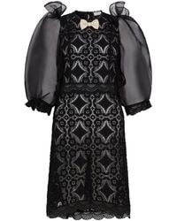 Lisa The Label - Angel Baby Crochet Cloud Puff Dress - Lyst