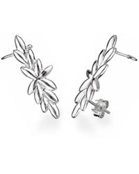 Gold & Honey - Flower Ear Climber - Lyst