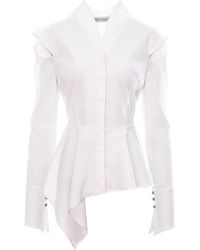 Larisa Dragna - Kaya Shirt With Kimono Collar - Lyst