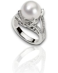 Daneila Léon - Persian Shield Pearl & Lab Diamond Ring - Lyst
