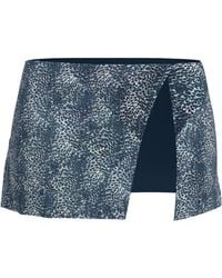 Blackbough Swim - Maeve Wrap Skirt Snow Leopard Jacquard - Lyst