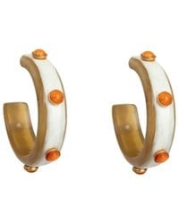 Bounkit - Eliza Hoops Carnelian - Lyst