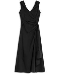 Nocturne - Tie Detail Midi Dress - Lyst