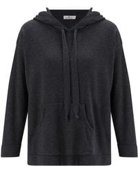 Peraluna - Cashmere Blend Knit Hoodie Pullover Sweater - Lyst