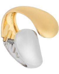 Saachi - Mixed Metal Overlap Cuff - Lyst