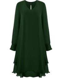 James Lakeland - Long Sleeve Wave Hem Dress - Lyst