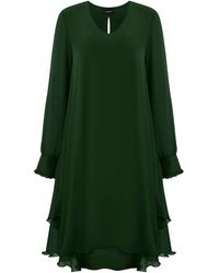 James Lakeland - Long Sleeve Wave Hem Dress - Lyst