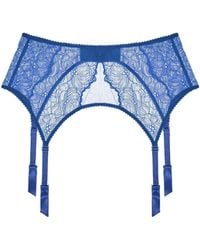 Journelle - Lexi Suspender Belt Lapis - Lyst