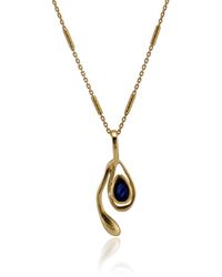 Isla Silver - Sapphire Handmade Vermeil Pendant - Lyst