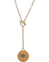Ebru Jewelry - Sapphire Guardian Evil Eye Lariat Necklace - Lyst