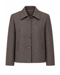 Stovaria - Light Himalayan Yak Wool Handwoven Cropped Jacket - Lyst