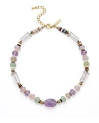 Jaredjamin - Iris Amethyst & Multi-Gemstone Necklace - Lyst