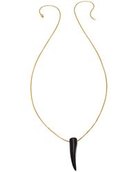 Heather Hawkins Jewelry - Gemstone Horn Rolo Chain Necklace - Lyst