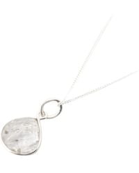 Harfi - Herkimer Diamond April Birthstone Crystal Sterling Necklace - Lyst