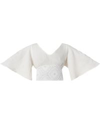 Italia A Collection - Neutrals Seashell Crochet Top - Lyst