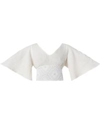 Italia A Collection - Neutrals Seashell Crochet Top - Lyst