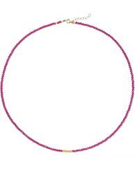 Bombyx House - Tiny Ruby Cluster Necklace - Lyst