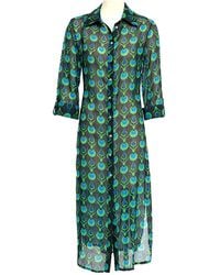 N'Onat - Linda Long Shirt Dress With Tulip Design - Lyst