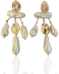 Rare Matters Jewelry - Celestial Cascade Baroque Pearl Earrings - Lyst