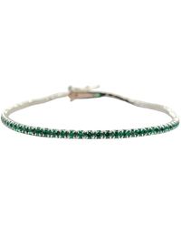 Sophelia - Emerald Gemstone Sterling Tennis Bracelet - Lyst