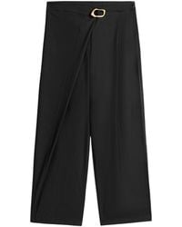 Nocturne - Asymmetric Buckle Detail Pants - Lyst