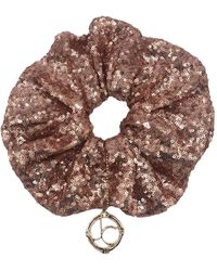 Julia Clancey - Oh Halo Rose Gold Sequin Scrunchy - Lyst