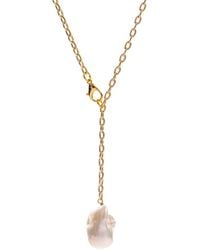 Ebru Jewelry - Eternal Balance Adjustable Pearl Necklace - Lyst