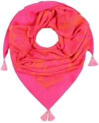 Mercy Delta - Cashmere Square Limoncello Pompelmo Scarf - Lyst